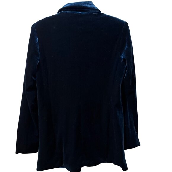 Forever 21 Womens Velvet Blazer size Small front button long sleeves jacket - Picture 10 of 12